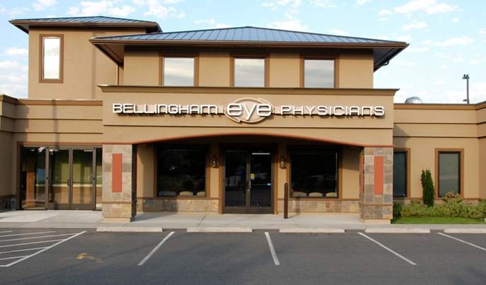 This image shows the exterior of Bellingham Eye Physicians office